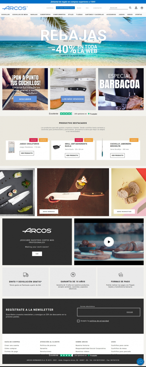 Home ecommerce Arcos