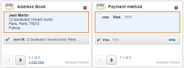 Ejemplo de checkout con Magento Amazon pay