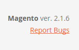 Magento 2 update Detalle de la versión de Magento 2 en el panel de administración