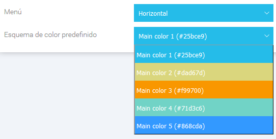 color admin theme