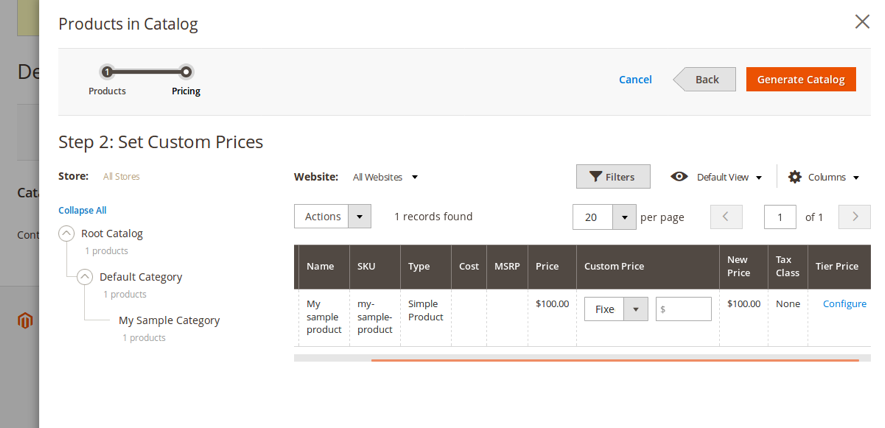 creacion catalogo compartido magento 2 modulo B2B